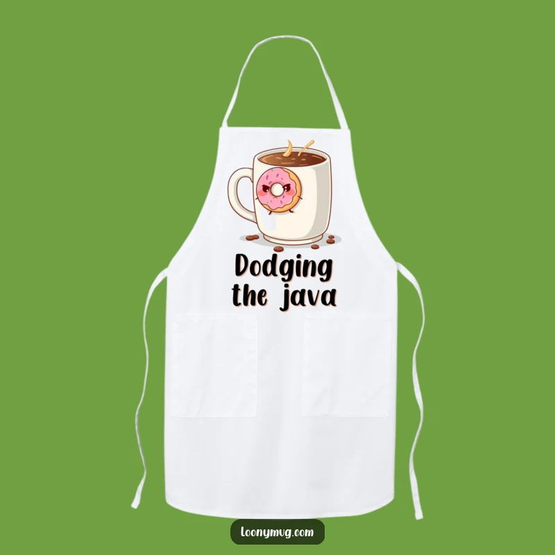 Funny Grumpy Donut Escape Apron - Kitchen Humor for the Relatable Cook!