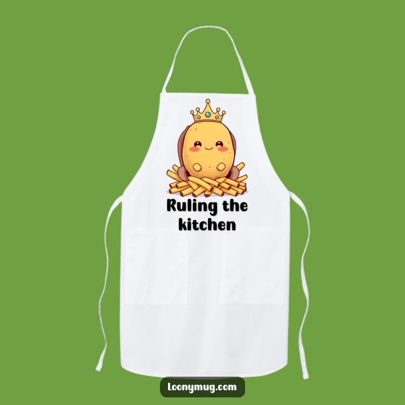 Funny Potato King Apron: Rule the Kitchen with Starchy Flair