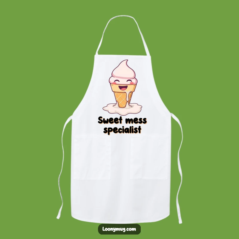 Funny Melting Ice Cream Apron: Cook with Sweet Style and Hilarious Protection