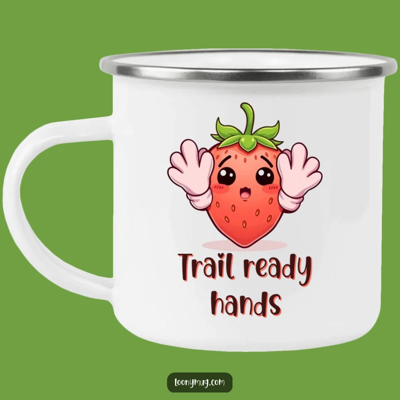 Funny Gardening Strawberry Camping Mug: Enjoy Your Brews with Outdoor Garden Humor