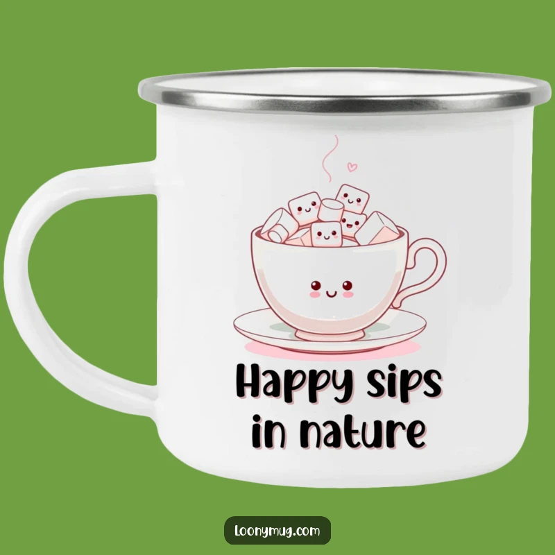 Funny Marshmallow Dance Camping Mug: Enjoy Hot Drinks with This Hilarious Outdoor Companion