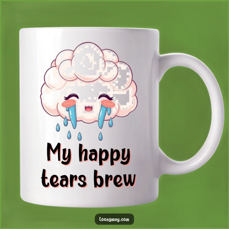 Funny Cloud Rainbow Tears Mug: A Joyful Gift Idea for Cloud Lovers