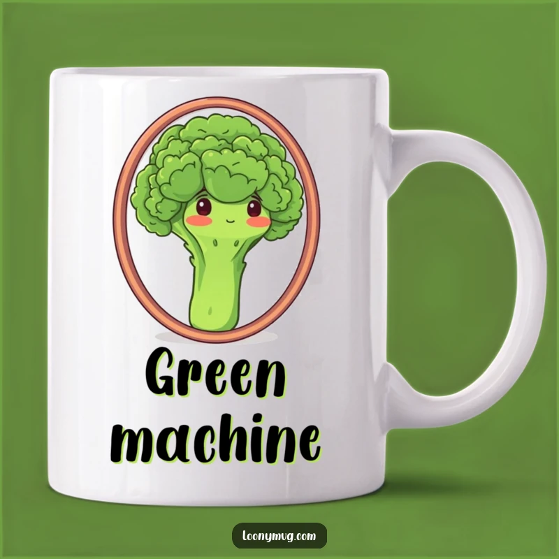 Funny Proud Broccoli Mirror Mug - Hilarious Healthy Humor Gift