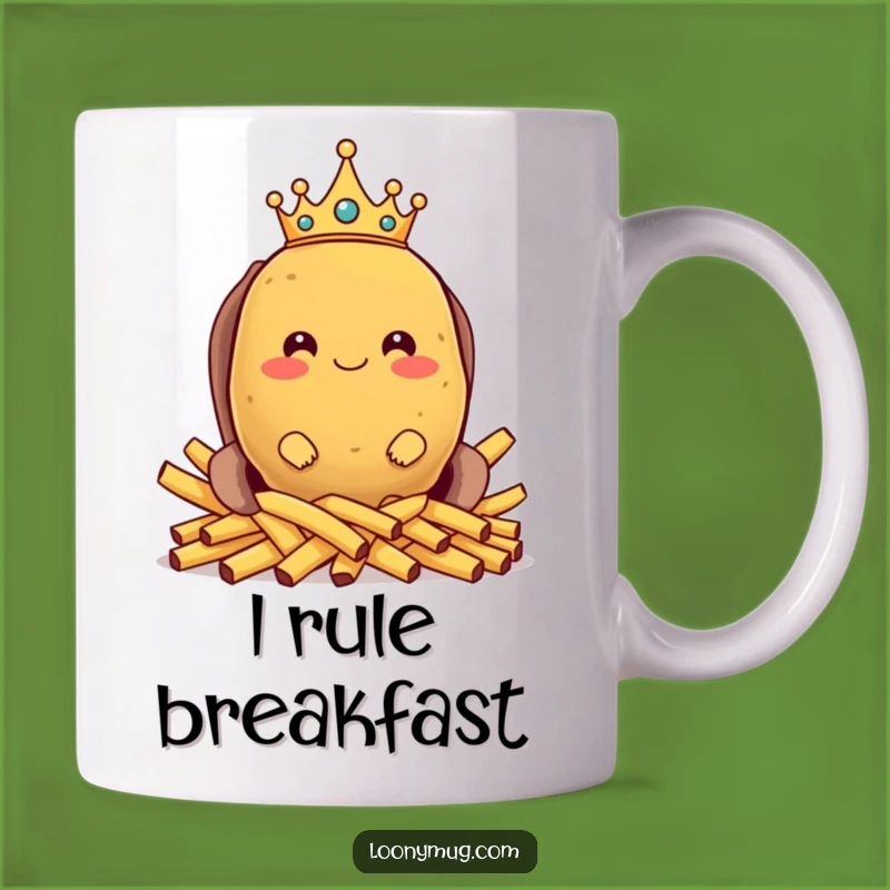 Funny Potato King Mug: Regal & Hilarious Gift for Carb Lovers