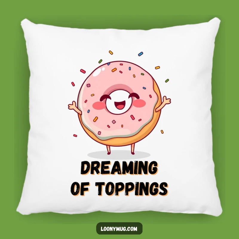 Funny Giggling Donut Pillow: Juggling Sprinkles Cushion for Sweet Comfort