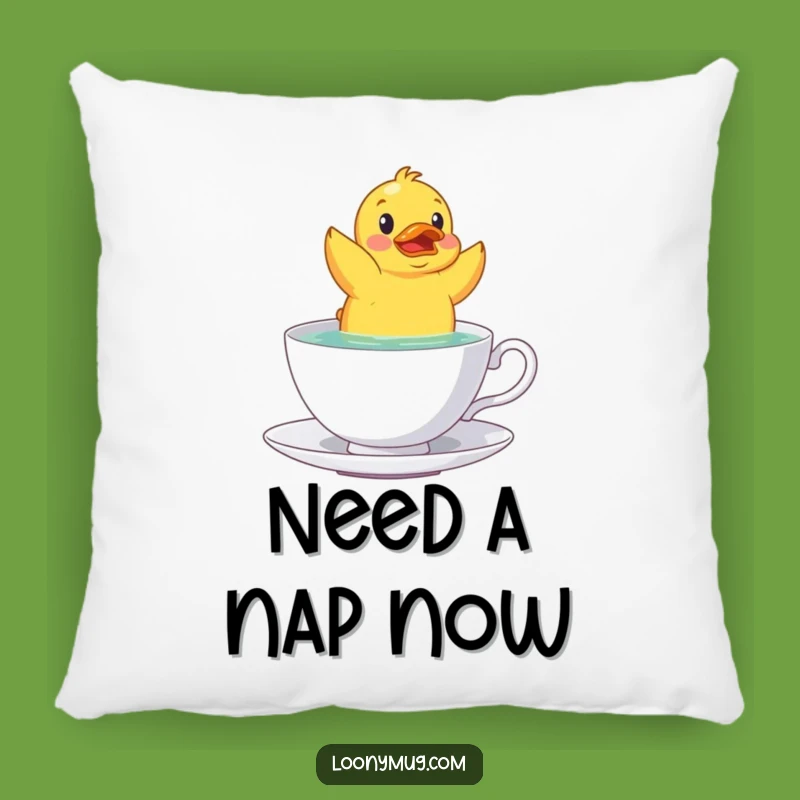 Funny Rubber Duck Teacup Pillow: Cuddle Up with This Absurd and Adorable Comfort