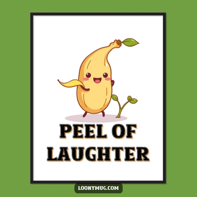 Funny Banana Peel Potato Digital Art: Prankster's Hilarious Moment - Instant Download Gift!