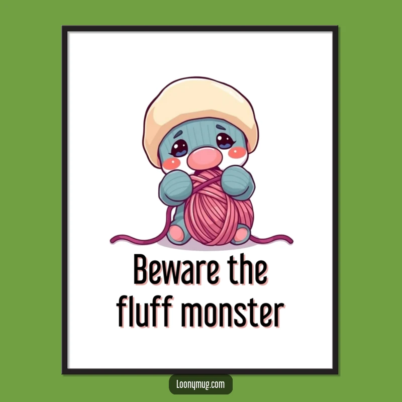 Funny Sock Puppet Yarn Addiction Digital Art - Instant Fun!