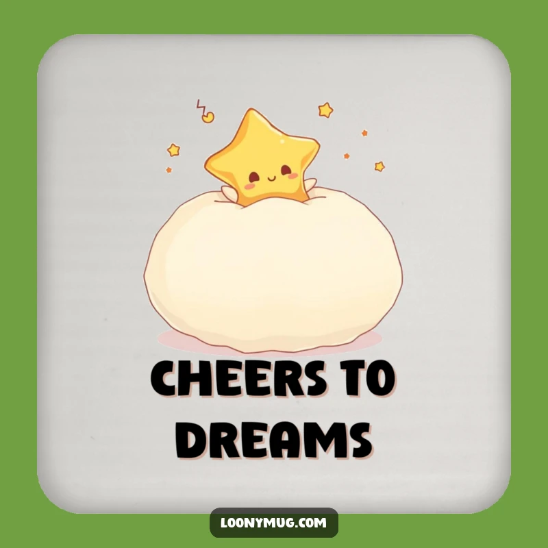Funny Dreaming Star Coaster - Cozy Pillow Bounce Protector