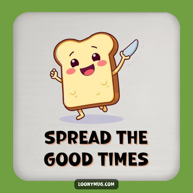 Funny Toast Dance Floor Coaster - Protect Your Table!