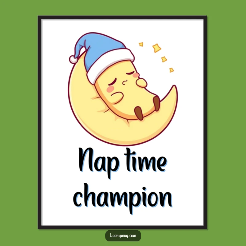 Funny Sleepy Banana Poster: Decorate with This Hilarious Sleepy Art