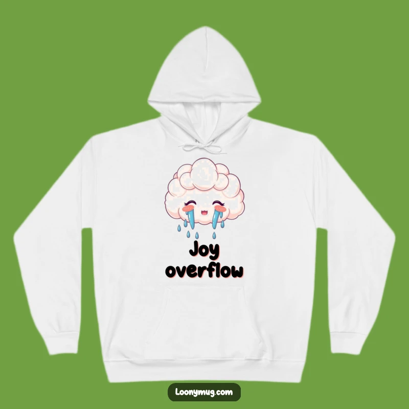 Cozy Funny Cloud Rainbow Tears Hoodie: Warmth Meets Whimsical Joyful Expression