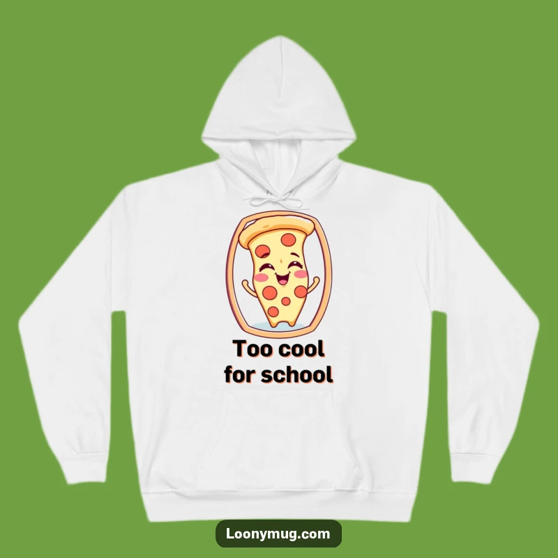 Funny Pizza Slice Mirror Hoodie: Cozy Giggle Gear for Foodie Fun