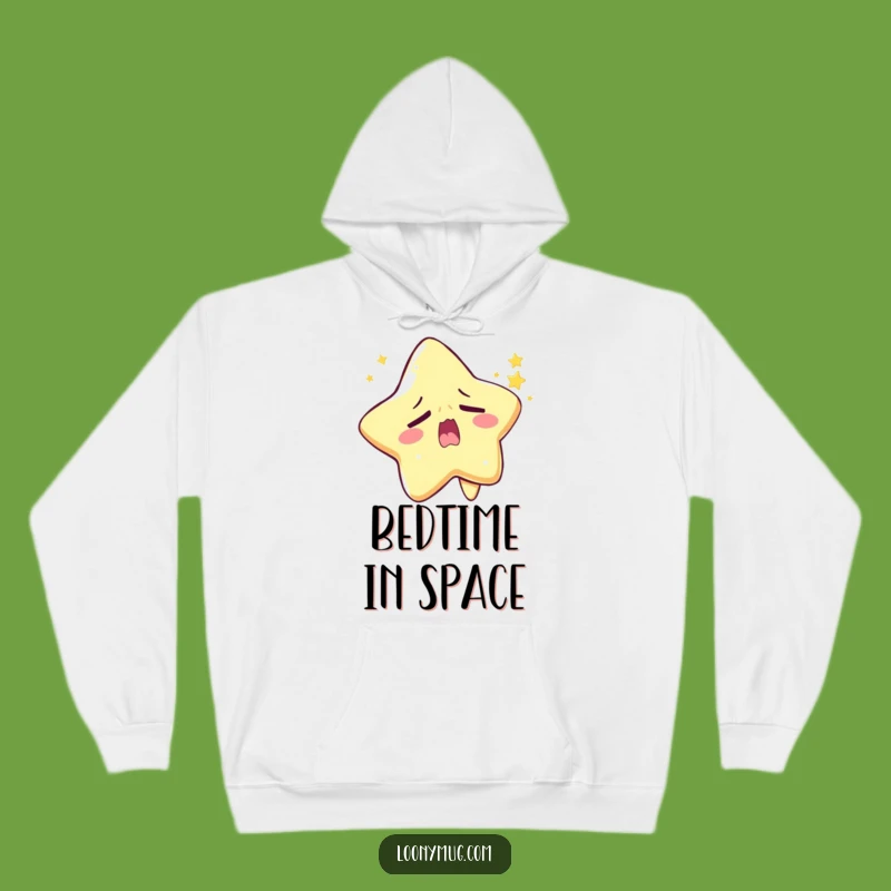 Funny Sleepy Star Hoodie: Cozy Yawning Character Apparel for Chill Nights