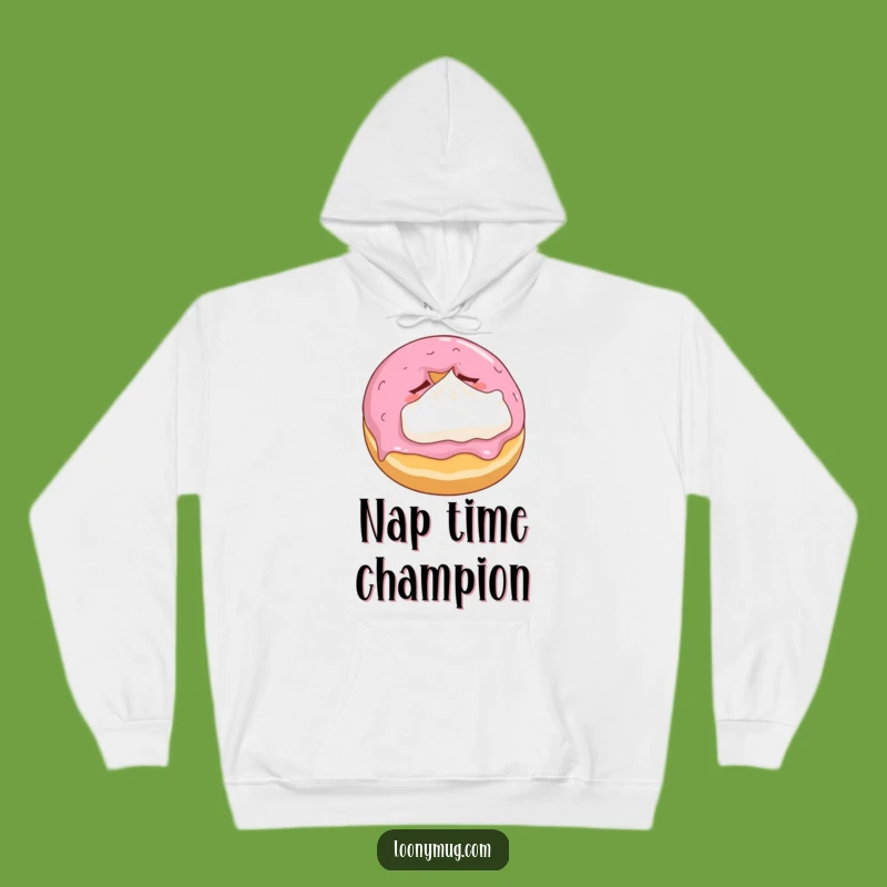 Funny Sleepy Donut Hoodie - Warm Pastry Gift for Ultimate Comfort and Smiles