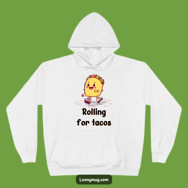 Funny Taco Roller Skates Hoodie: Stay Warm with This Hilarious Foodie Gear