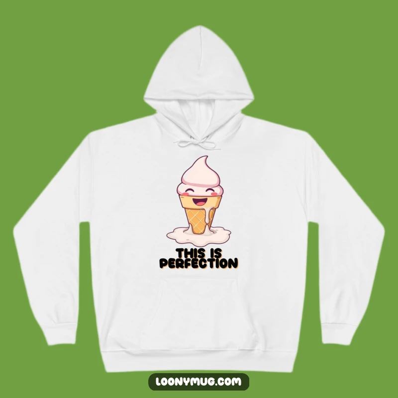 Cozy Funny Melting Ice Cream Hoodie: Stay Warm with Sweet Comfort and Hilarious Style