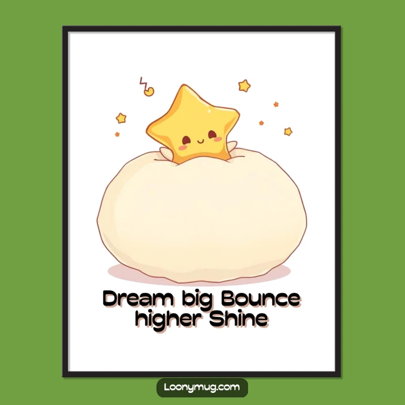 Dreamy Star Funny Wall Art - Free Printable Pillow Downloadable Decor