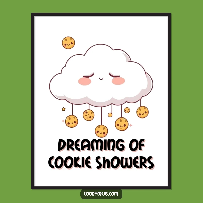 Free Printable Sleepy Cloud Art - Sweet Downloadable Wall Decor & Whimsical Gift