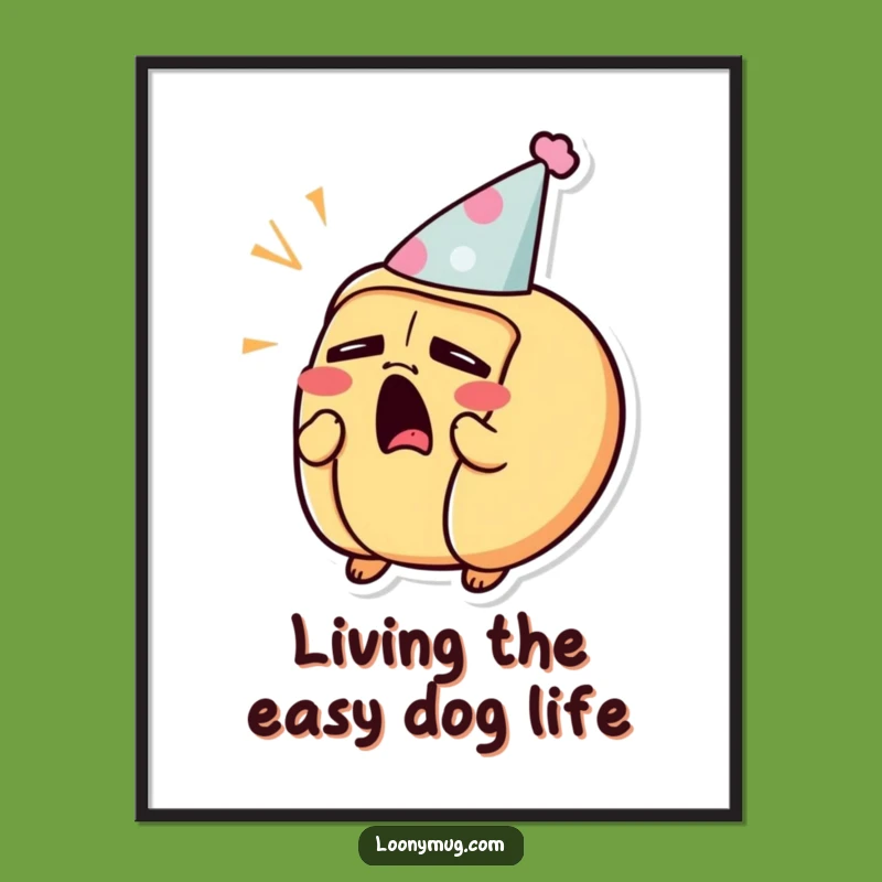 Sleepy Hot Dog Funny Wall Art - Free Printable Nap Time Downloadable Decor