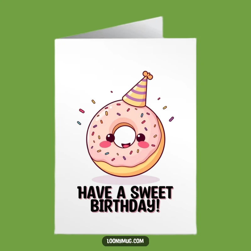 Free Printable Birthday Card: Funny Donut Party, Humorous Downloadable Gift
