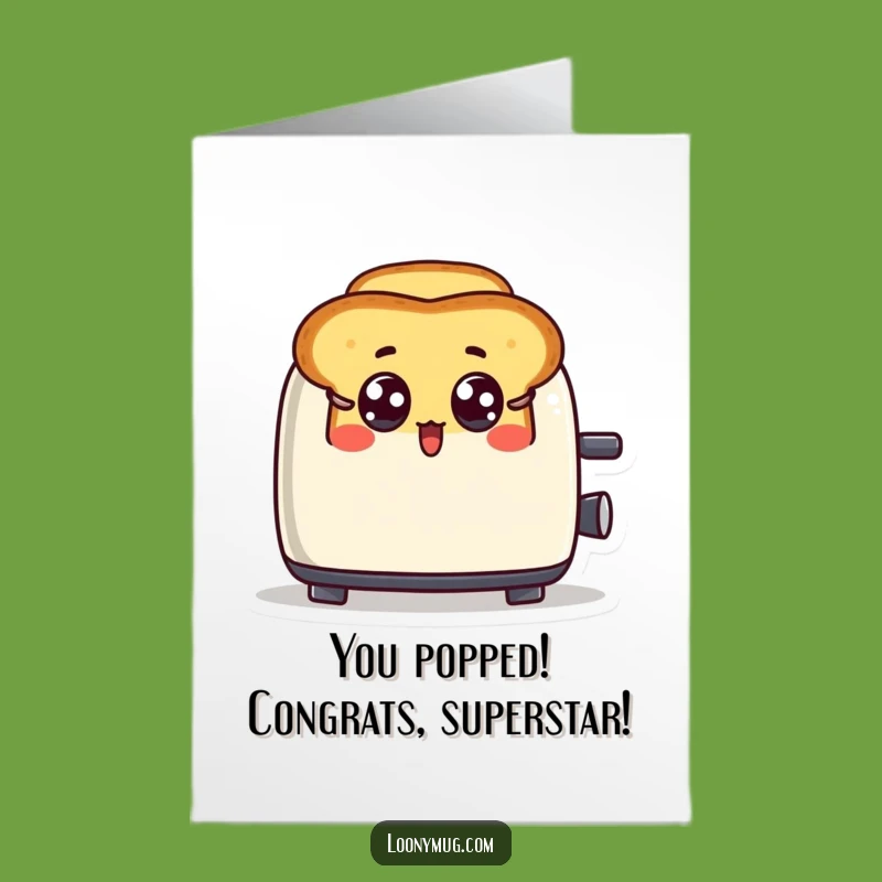 Shocked Toast Congrats Card - Free Printable Surprise Downloadable Greeting