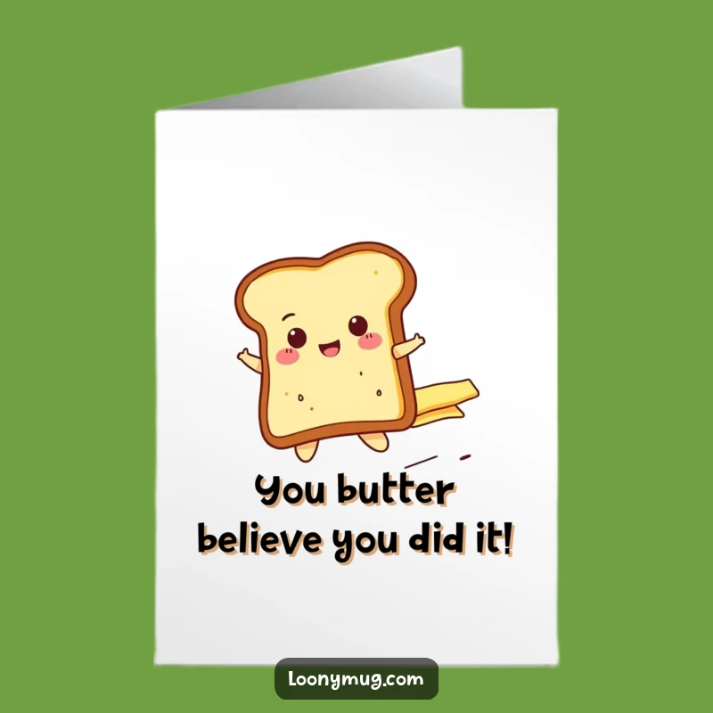 Free Printable Toast Congrats Card - Cheerful & Funny Downloadable Gift for Any Achievement