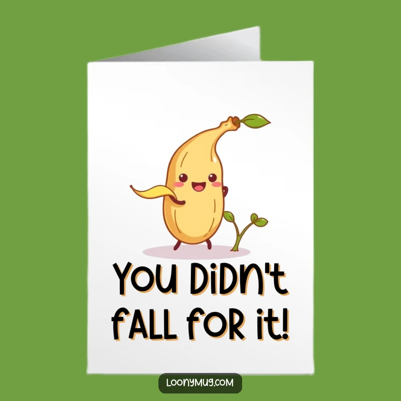 Free Printable Congrats Card: Banana Peel Slip-Up, Witty Downloadable Gift for Victories
