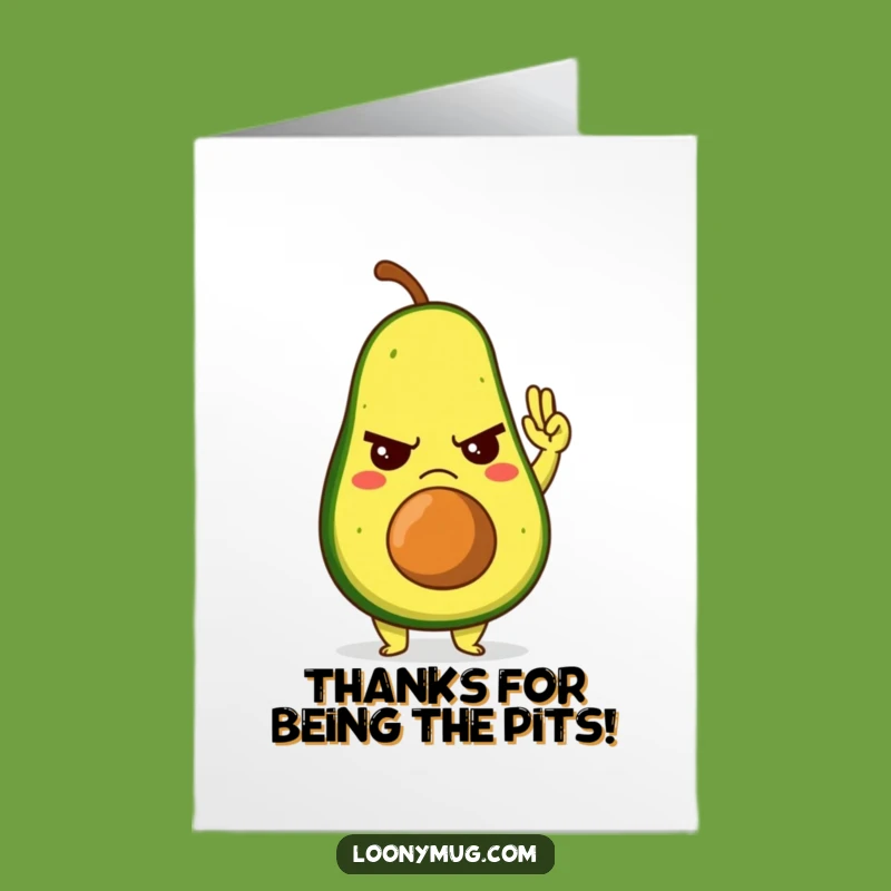 Free Printable Thank You Card: Grumpy Avocado High-Five Downloadable