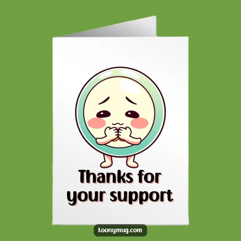 Free Printable Thank You Card: Shy Button Fumbles Downloadable