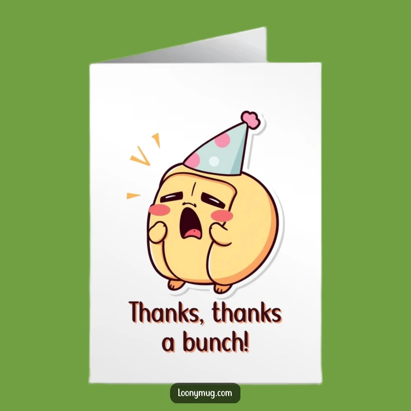 Sleepy Hot Dog Thank You Card - Free Printable Yawn Downloadable Greeting