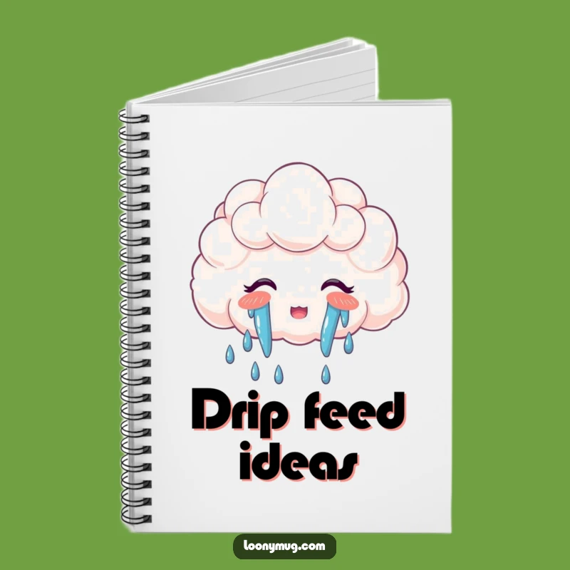 Funny Cloud Rainbow Tears Notebook: Jot Down Happy Thoughts with Joyful Flair!