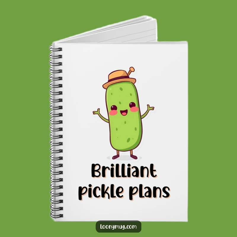 Funny Dancing Pickle Top Hat Notebook: Jot Down Your Groovy Ideas!