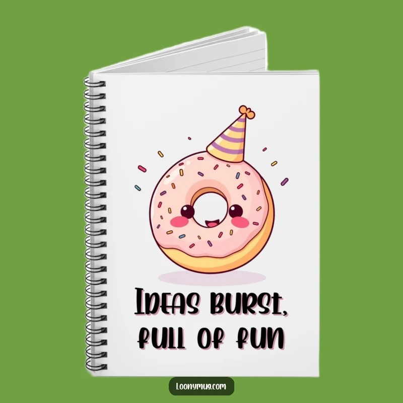 Funny Donut Party Notebook: Journal Your Sweet Ideas with Humorous Art
