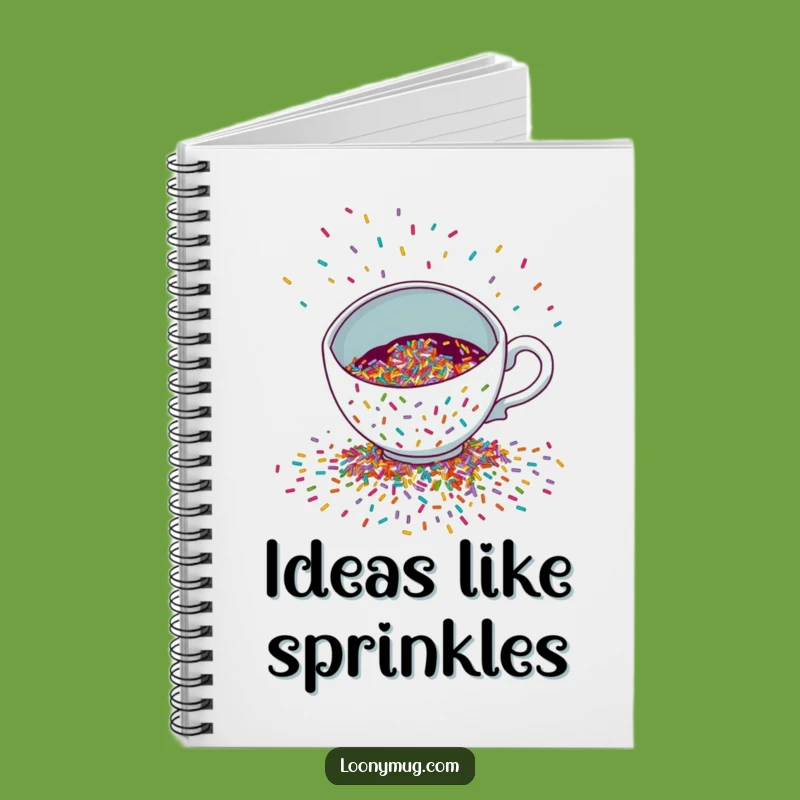 Funny Sprinkle Notebook - Journal Party Teacup Pad