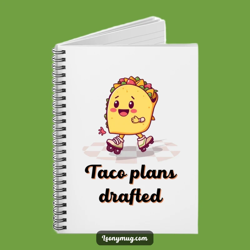 Funny Taco Roller Skates Notebook: Jot Down Ideas with This Hilarious Journal