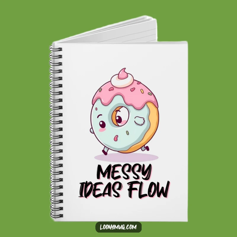 Funny Clumsy Donut Notebook: Tripping Journal for Messy Notes