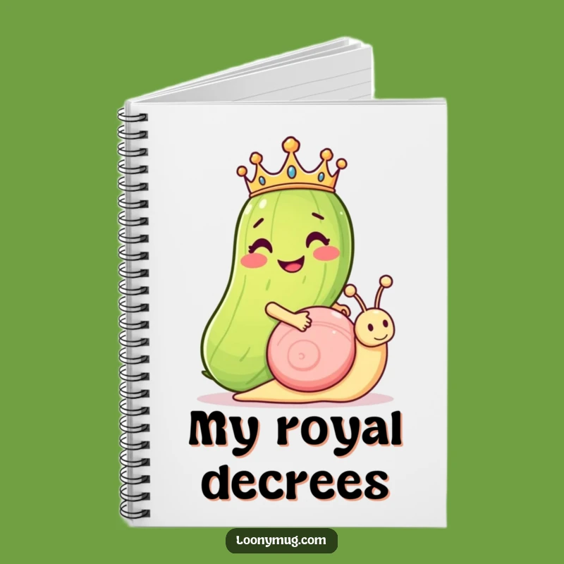 Funny Pickle Notebook: Jot Down Ideas with Royal Snail Humor