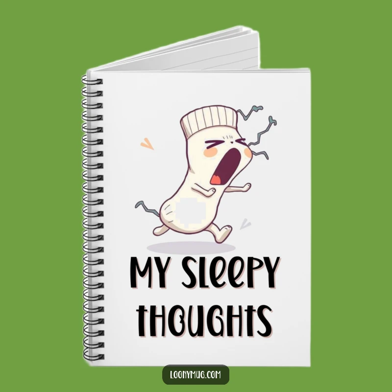 Funny Sock Notebook: Jot Down Ideas During Lint Monster Chase