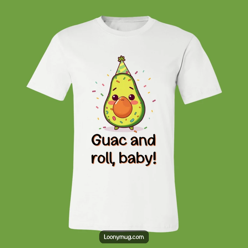 Funny Avocado Party Shock T-Shirt: Wear Your Surprise with This Hilarious Tee
