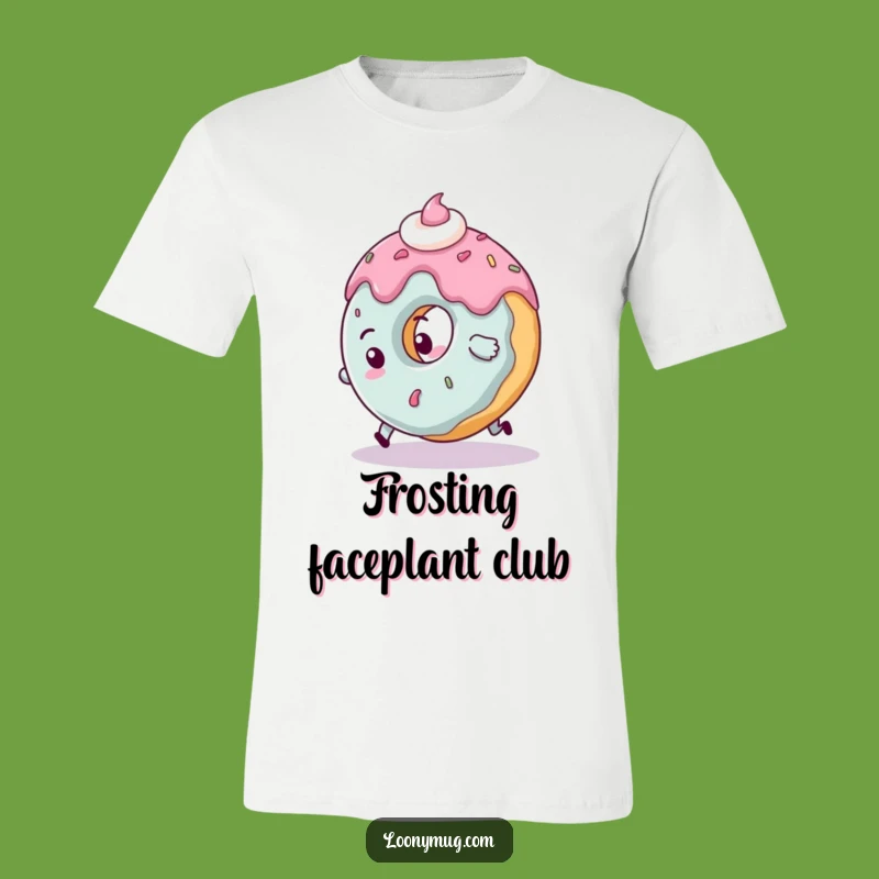Funny Clumsy Donut T-Shirt: Tripping Character Tee for Goofballs