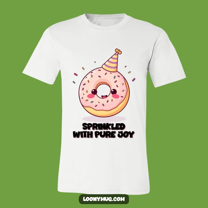 Funny Donut Party T-Shirt: Cheerful Juggling Sprinkles Tee Gift