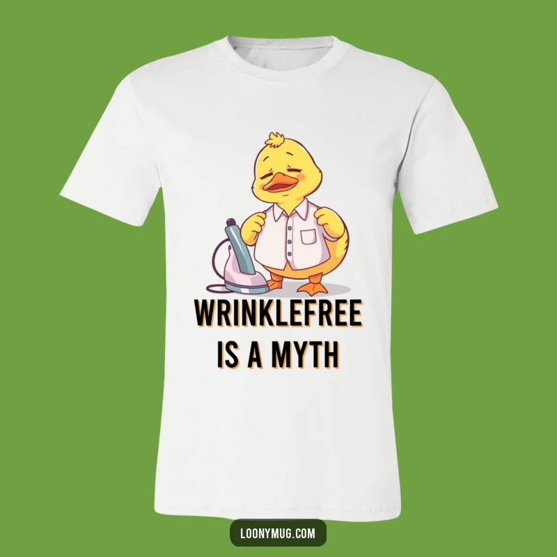 Funny Rubber Duck Ironing T-Shirt: Wear Your Laundry Day Dread with Pride