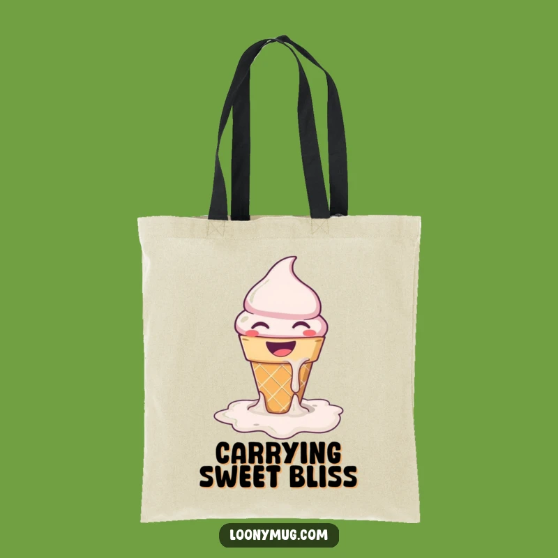 Funny Melting Ice Cream Tote Bag: Carry Your Essentials with Sweet Joy and Humor