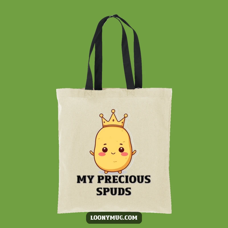 Funny Proud Potato Tote Bag - Royal Spud Carry-All for Daily Errands