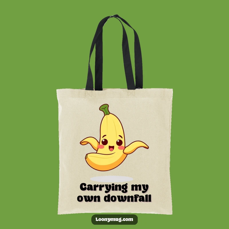Funny Slipping Banana Tote Bag: Carry Your Essentials with Humor and Flair