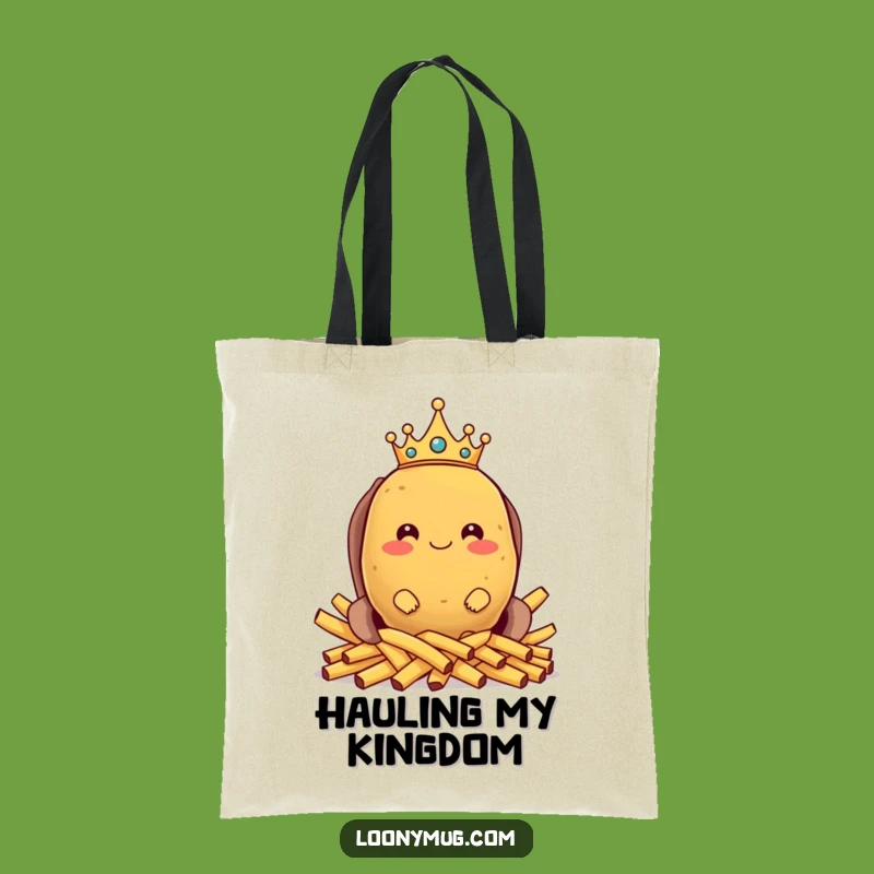 Funny Potato King Tote Bag: Carry Your Reign & Snacks in Style