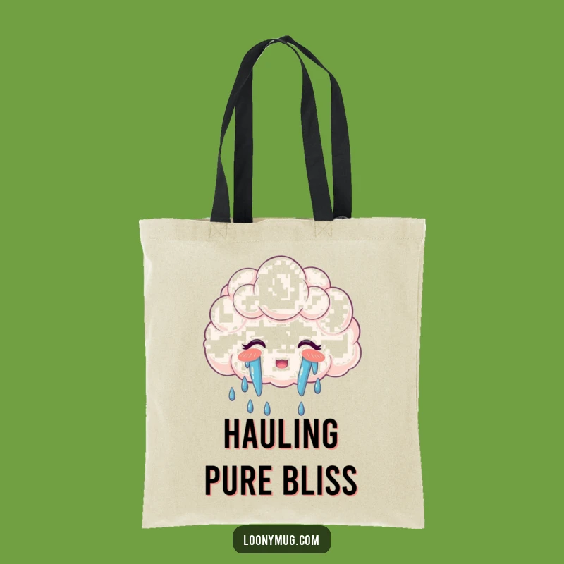 Funny Cloud Rainbow Tears Tote Bag: Carry Your Joyful Essentials with Style!